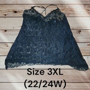 Elegant Black Lace Night Gown